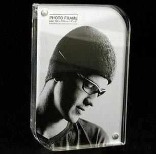 Clear acrylic photo frames