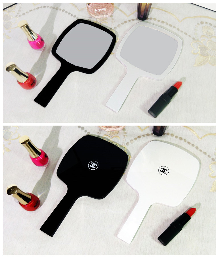 Handheld Makeup Mirror with Acrylic Frame