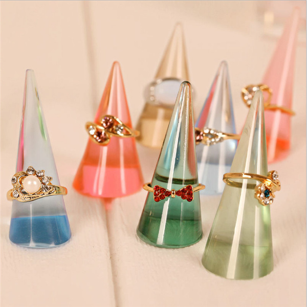 Jewelry Display Shelf Acrylic Ring Holder Jewelry Display Stand