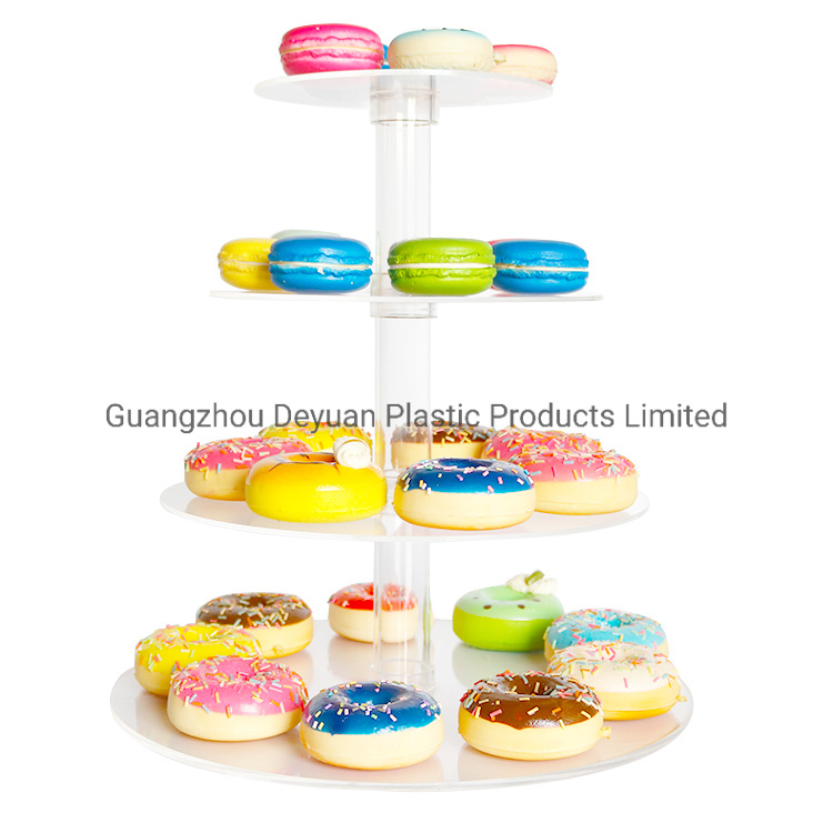 Acrylic Cupcake Stand 4 Tiers Dessert Stand for Party