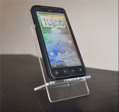 Acrylic telephone desk stand organizer