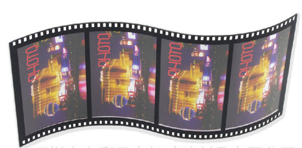 Acrylic Plastic Movie Film Style Strip Photo Frame