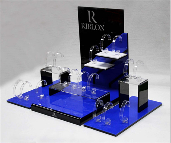 Acrylic Watch Jewelry Display Stand Counter Display Exhibition Stand