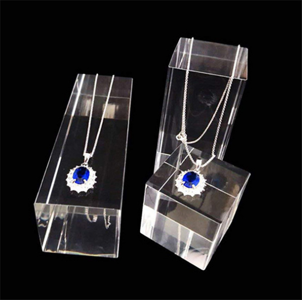 Clear Acrylic Jewelry Display Block for Ring Necklace Bracelet Watch