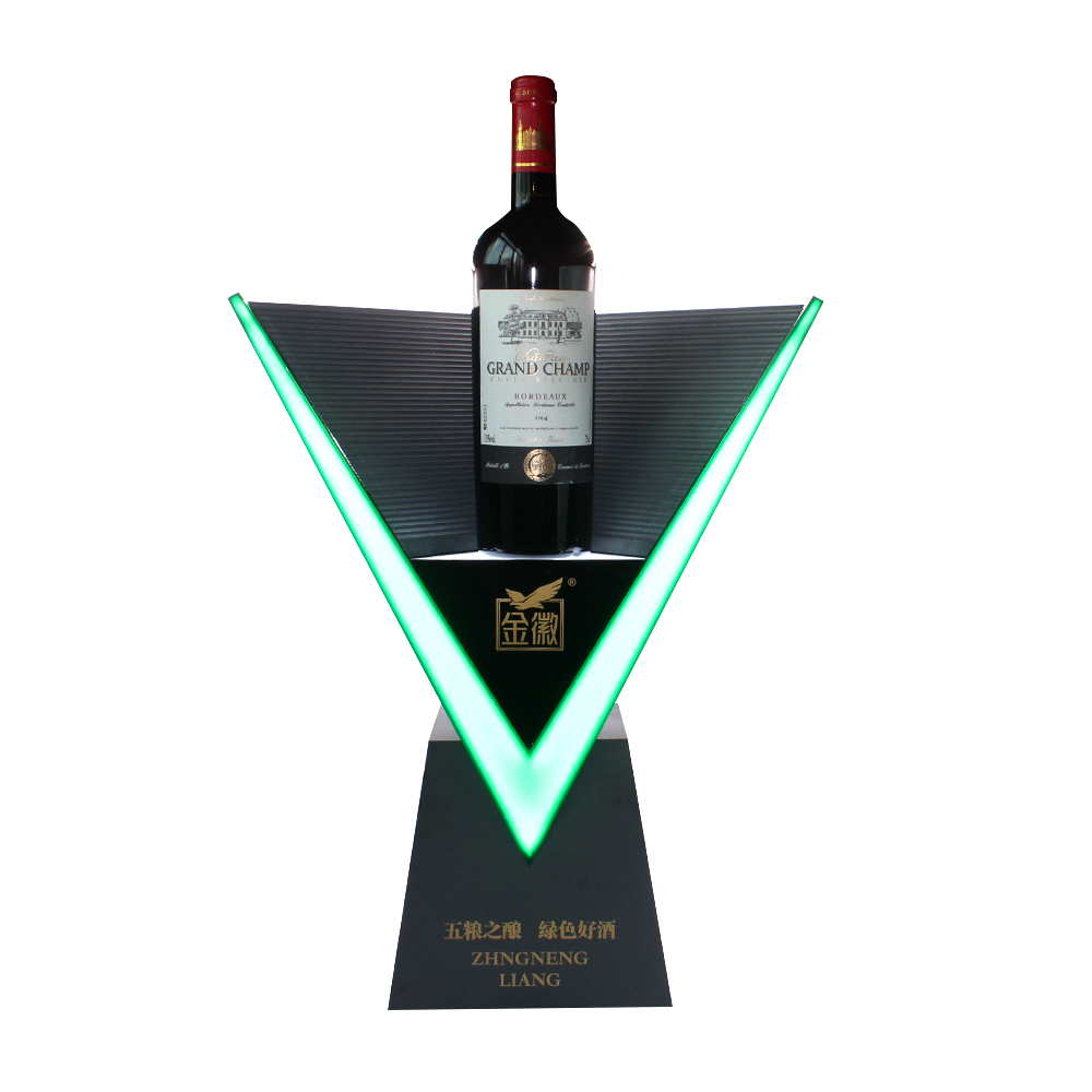 customized acrylic display rack stand for wine bottle China Manufacturer