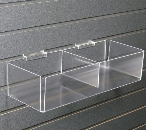 Clear acrylic slatwall candy box