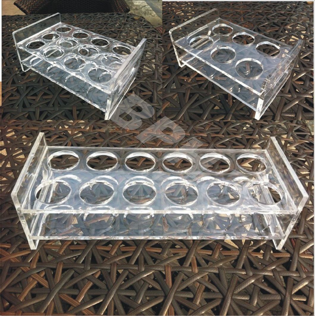 6, 12PCS Clear Acrylic Wine Glass Holder