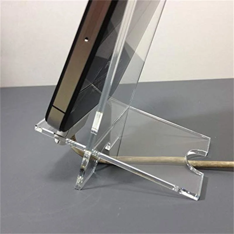 Custom Clear Acrylic Cell Phone Display Holder Stands Mobile Book Craft Laptop Display