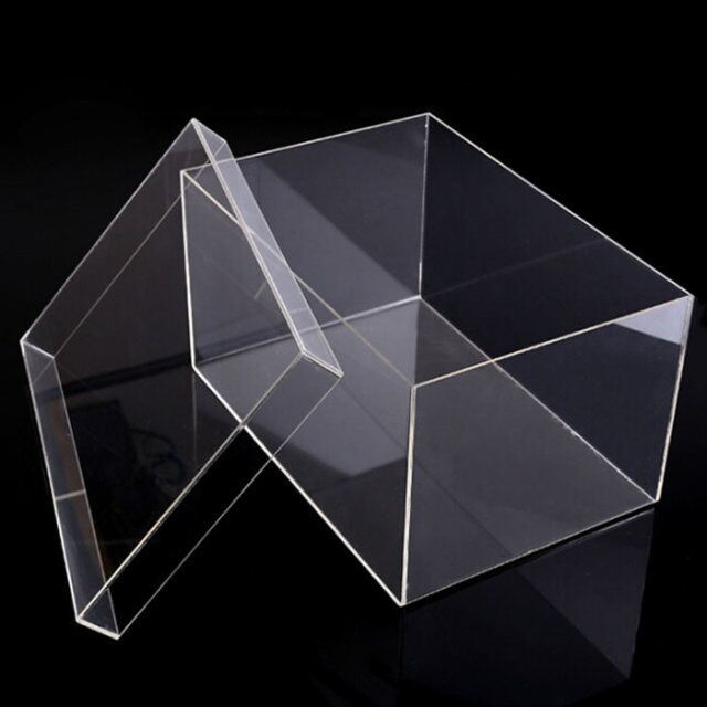 Clear Crystal Perspex Acrylic Case Shoe Display Box