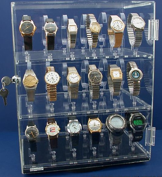 Acrylic watch display stand for shopping mall