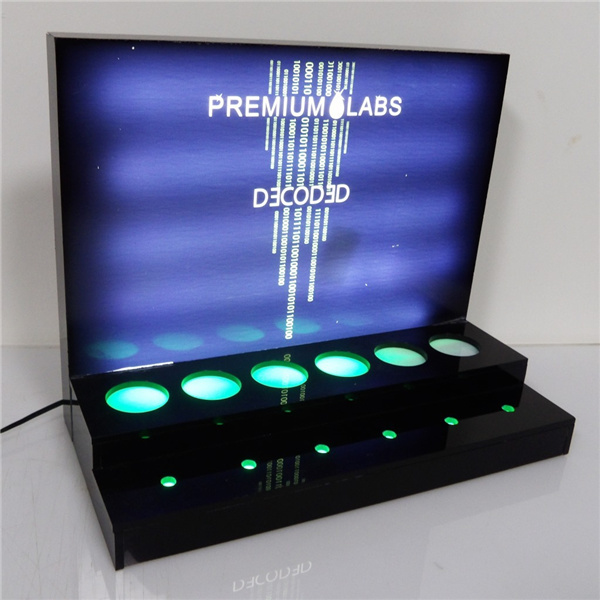 LED Lighting Eliquid Display Acrylic E-Cigarette Display