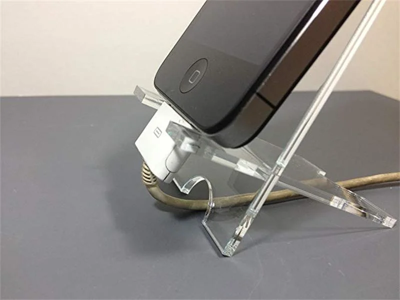 Custom Clear Acrylic Cell Phone Display Holder Stands Mobile Book Craft Laptop Display