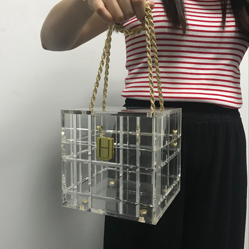 Acrylic Purse Bag Clear Clutch Bag