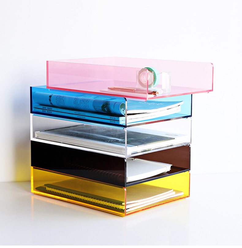 Multi Color Acrylic Document Rack