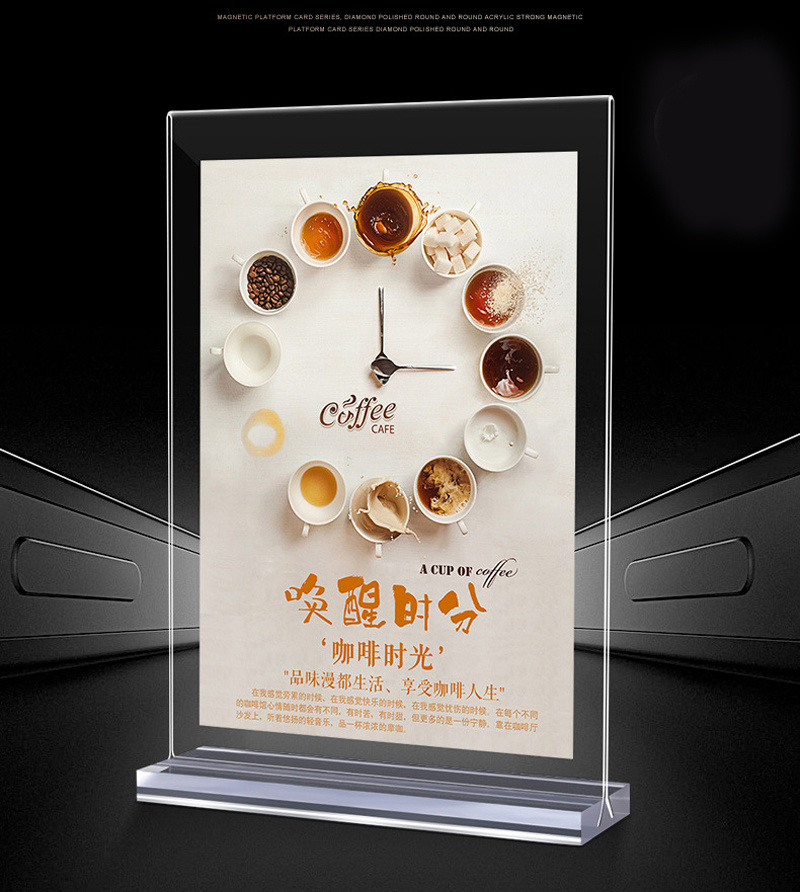 Crystal A4 Paper Table Holder