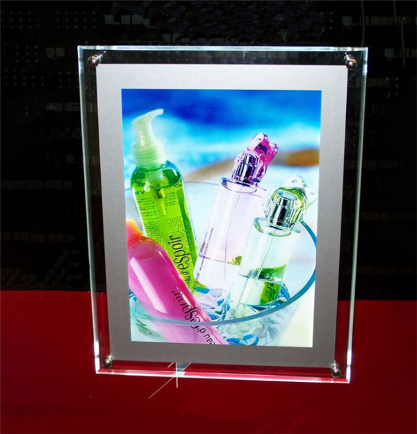 Promotion Gift Acrylic Illuminated LED Picture Frame/Plastic PMMA Poster Photo Frame