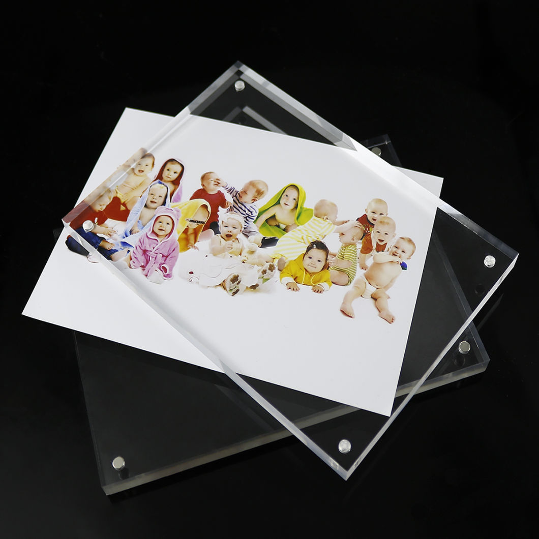 Perspex 3+3mm 5+5mm Simple Style Clear Acrylic Picture Frames