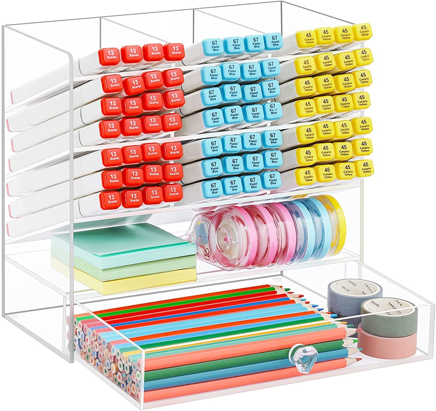 Acrylic Pen Organizer Storage Acrylic Desk Organizer