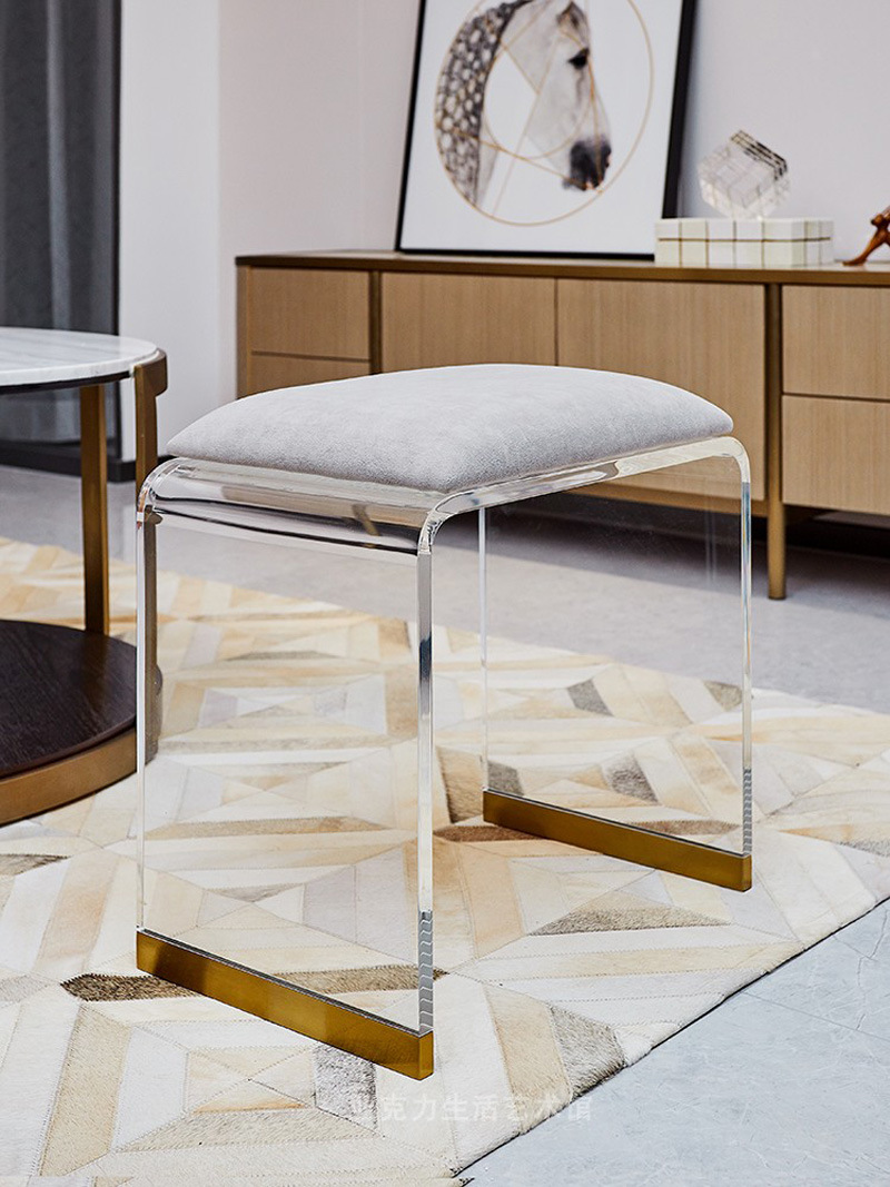 Living Room Furniture U Shape Acrylic Stool