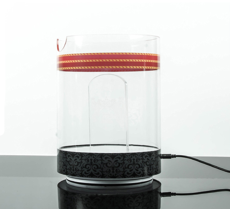 Round LED Light Acrylic Ice Can