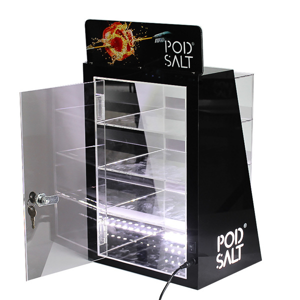 Custom LED Lighting Acrylic E Liquid Case E-Cigarette E-Juice Display