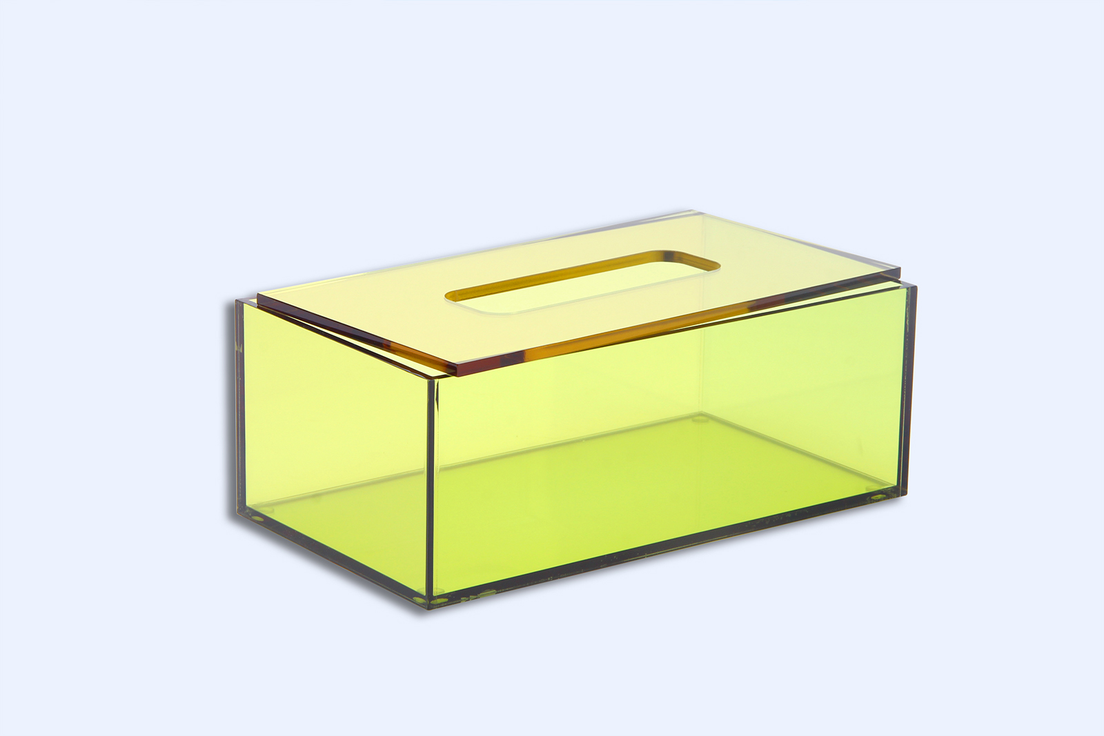 Acrylic tissue box