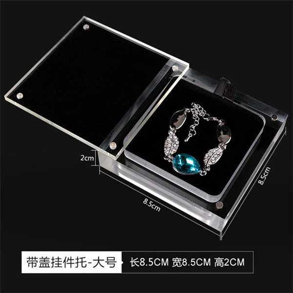 Acrylic Necklace Pendant Display Box Jewelry Packing Gift Box