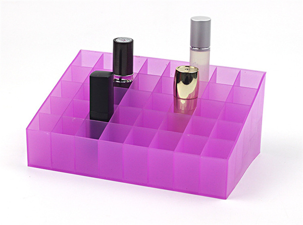 Lipstick Holder, 40 Spaces Clear Acrylic Lipstick Organizer, Cosmetic Makeup Organizer for Lipgloss, Brushes, Bottles, and More