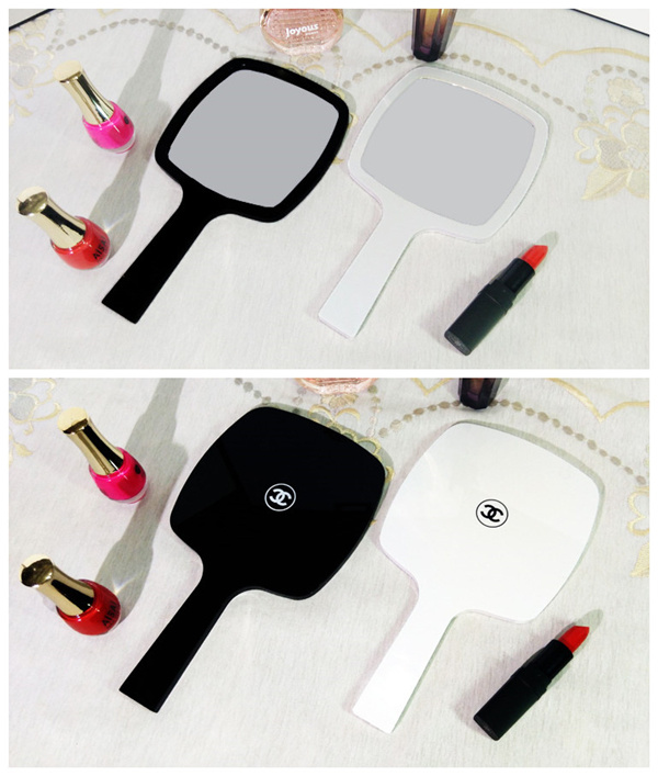 Custom Logo Promotion Gift Acrylic Handheld Makeup Mirror