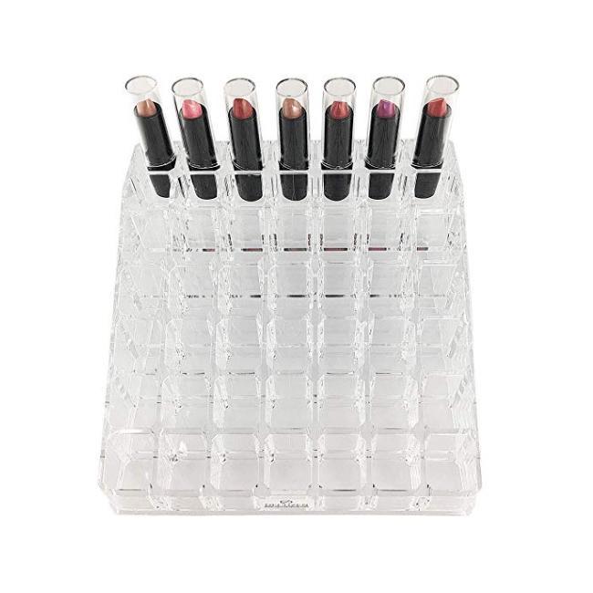 49 Slots Lipstick Nail Paint Lip Cosmetic Rack Acrylic Organizer Lipstick Holder Organizer