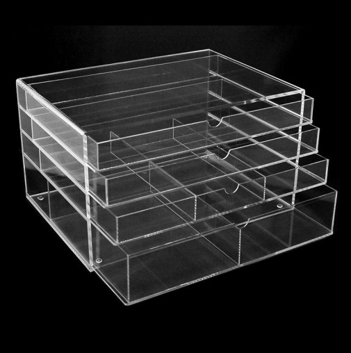 Acrylic cosmetic display stands