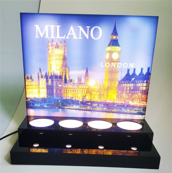 LED Lighting Eliquid Display Acrylic E-Cigarette Display