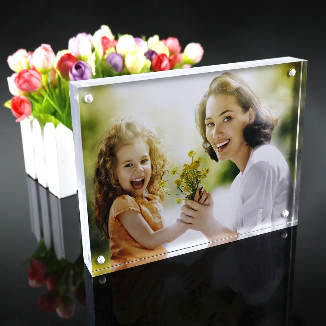 Perspex 3+3mm 5+5mm Simple Style Clear Acrylic Picture Frames