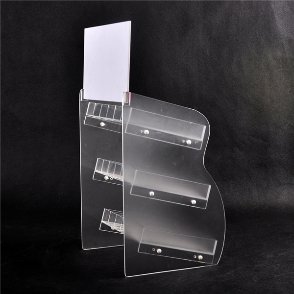 Elegant 3-Tie Acrylic Nail Polish Display Rack