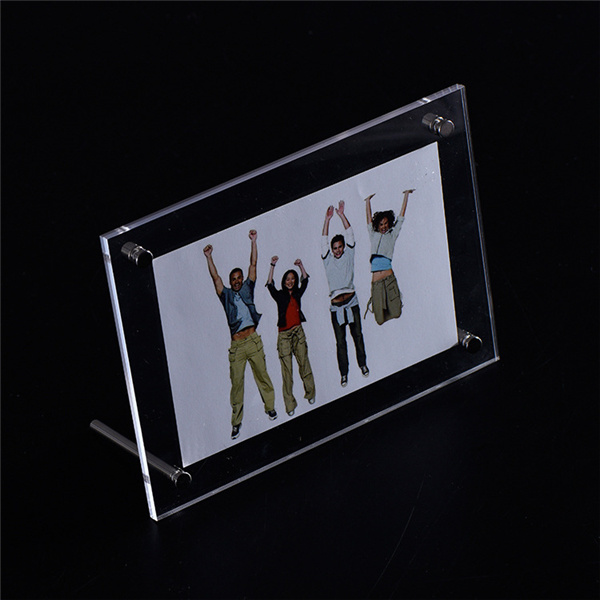 Acrylic Picture Frame Stand, Acrylic Sandwich Photo Frame with Screws