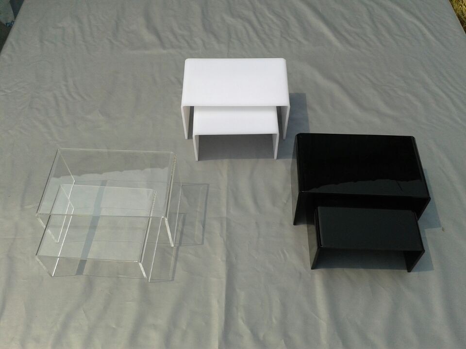 Custom 3mm/5mm Thick Top Quality Clear Acrylic Display Riser