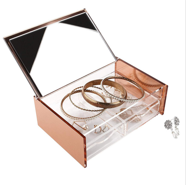 Acrylic Plastic Jewellery Display Box, Cosmetic Storage Box