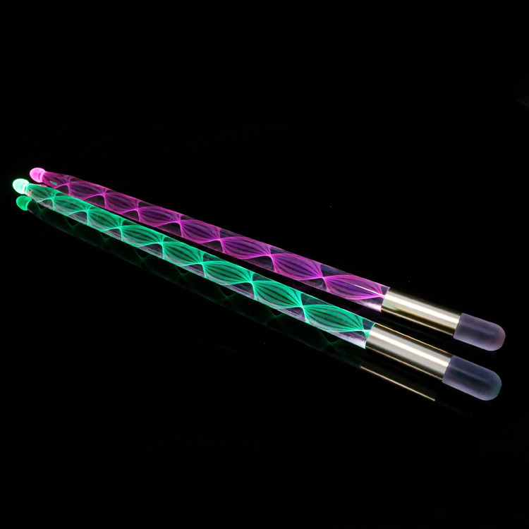 Built in LED Lights Acrylic Drum Drumsticks