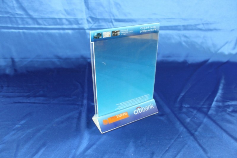 Customize Clear Acrylic Display Sign Stand