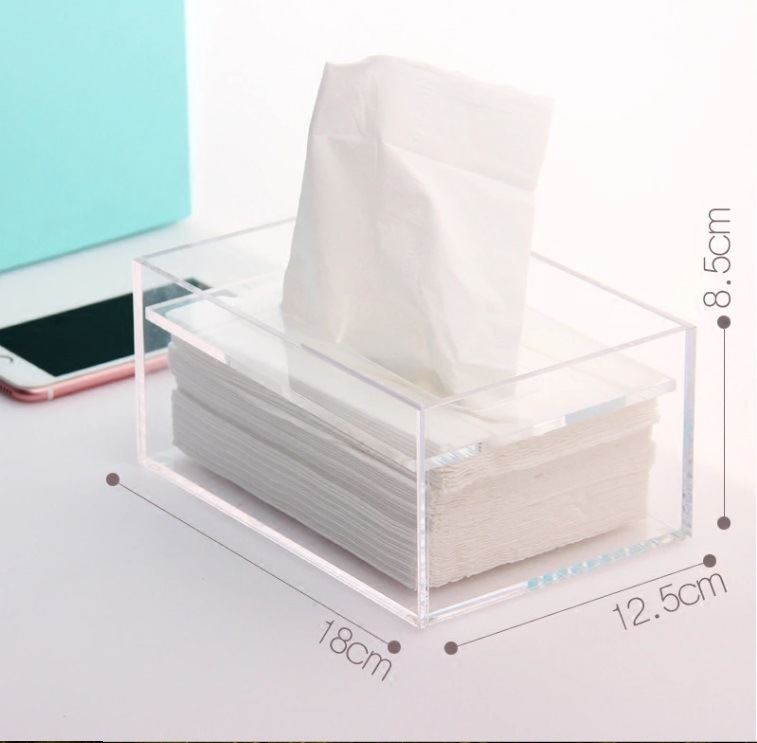 Clear Acrylic Plastic Tissue Box