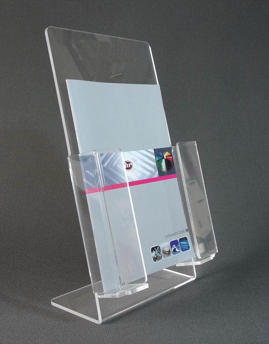 New clear acrylic brochure holder