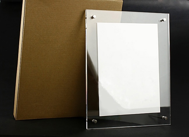 Customized Ad-170 Acrylic Clear Sign Menu Leaflet Document File Holder