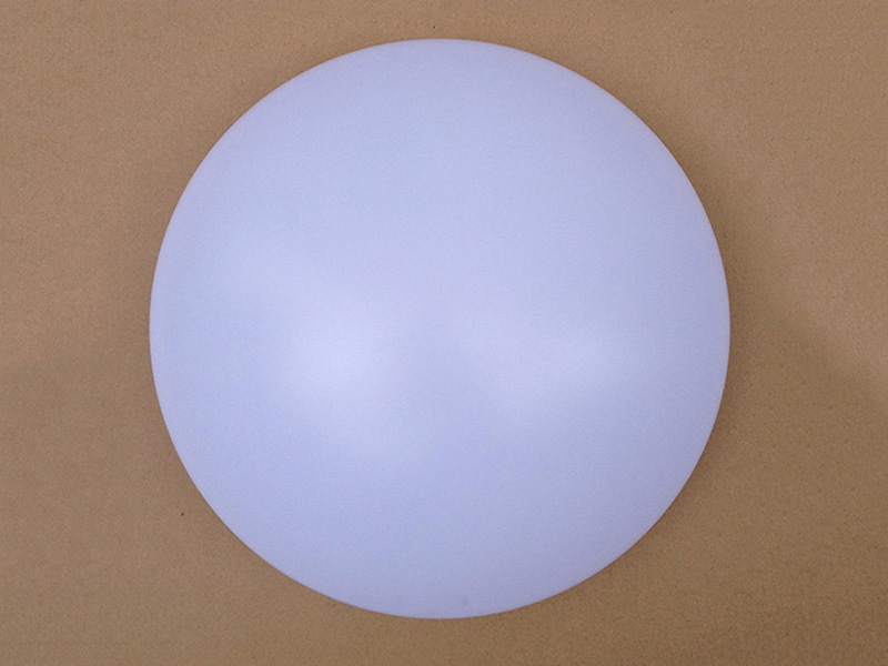 Round semi-circular acrylic lampshade display