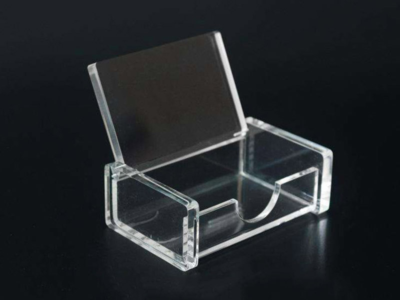 Transparent acrylic business card case toothpick b display