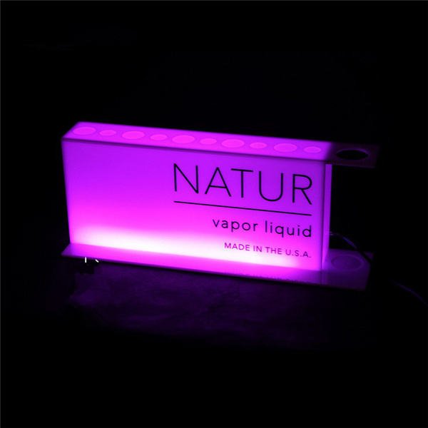 LED Lighting Eliquid Display Acrylic E-Cigarette Display