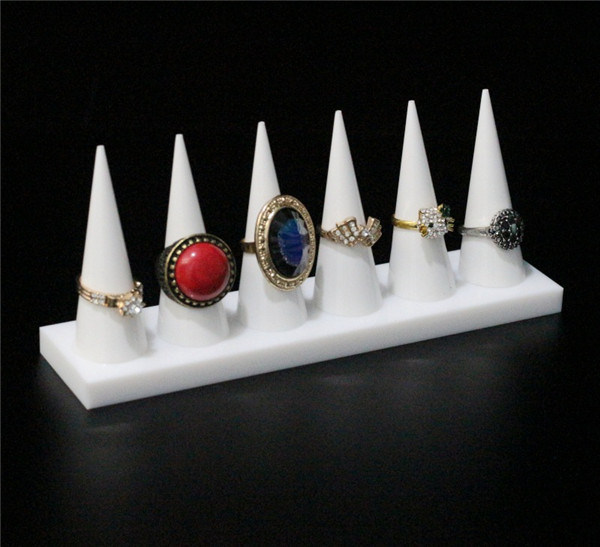 New 6 Finger Jewelry Ring Display Holder Stand