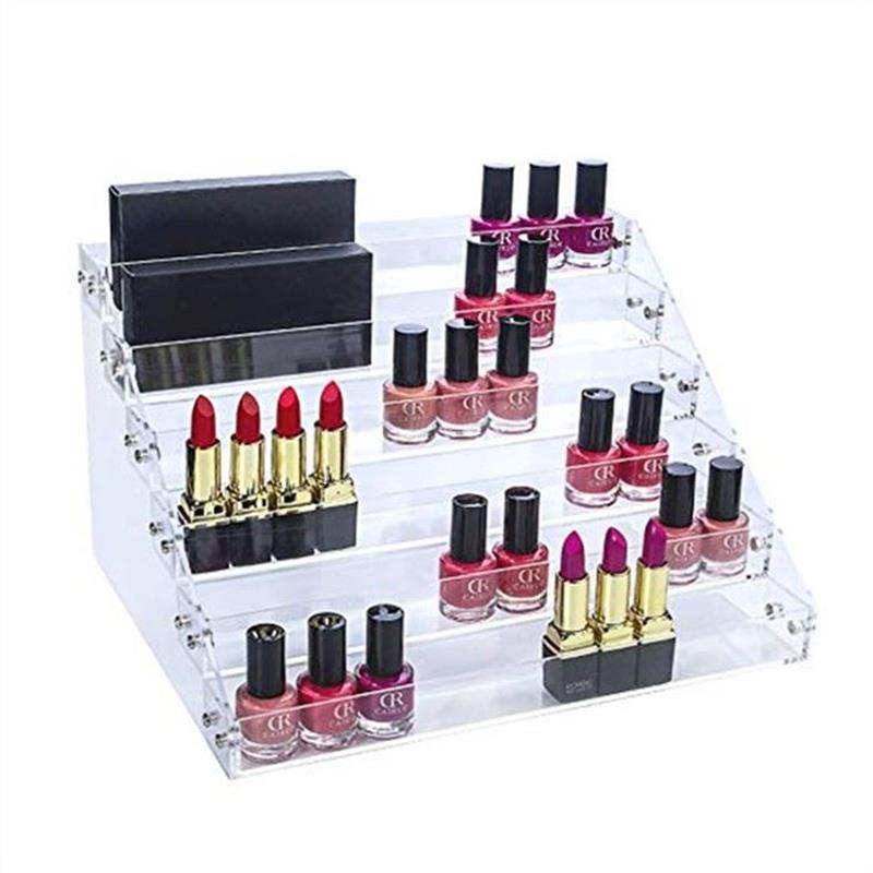 6 Layers Acrylic Nail Polish Organizer 72 Bottles Acrylic Display Rack Storage Holder