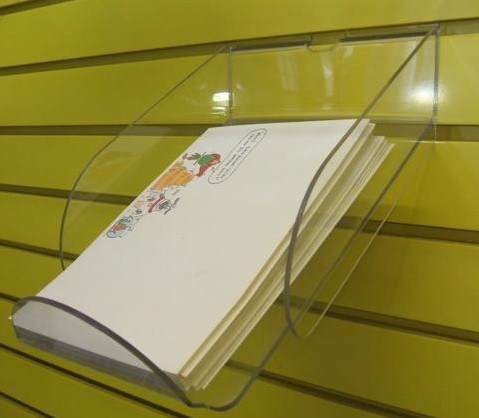 Customized Ad-177 Acrylic Clear Sign Menu Brochure Holder