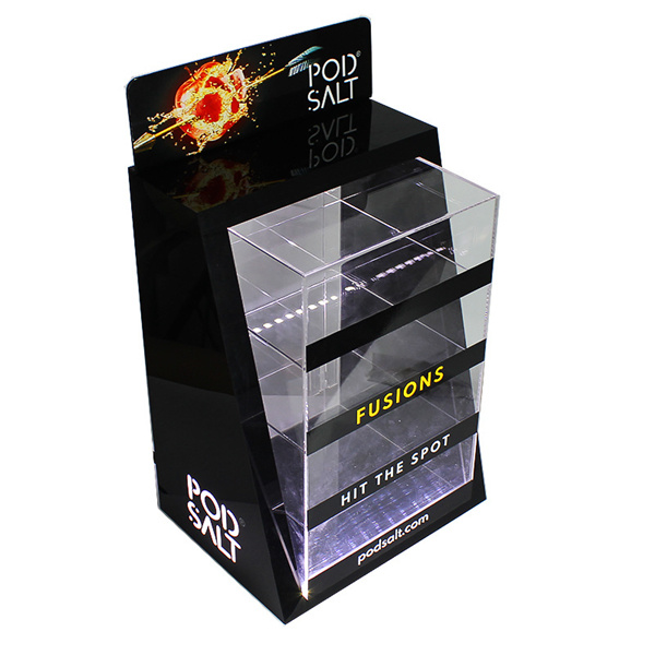 Custom LED Lighting Acrylic E Liquid Case E-Cigarette E-Juice Display