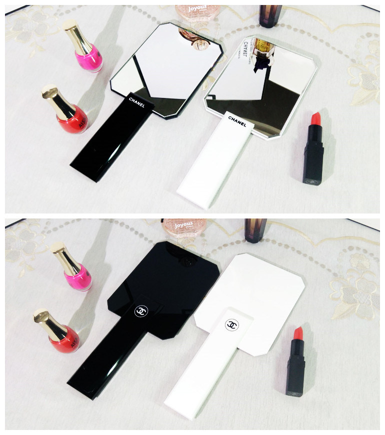 Handheld Makeup Mirror with Acrylic Frame